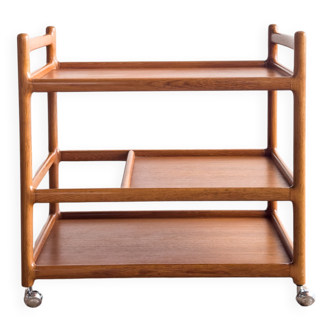 Service trolley and bar Johannes Andersen Silkeborg Denmark Teak