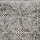 Plaid ancien en crochet fait main
