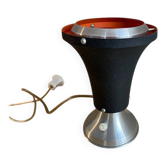 Lampe de table Space Age noire et orange