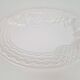 Vintage Large White Majolica Serving Bowl with Relief Fruits by A. Santos, Portugal, 1970s
