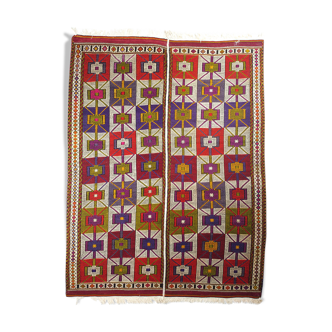 Tapis kilim fait main anatolien 155 x 203 cm