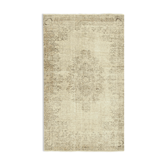 Handmade Unique Oriental Beige Rug 148 cm x 250 cm - 38889