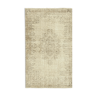 Tapis beige oriental unique fait à la main 148 cm x 250 cm - 38889