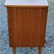 Vintage golden mahogany chest of drawers 3 drawers conical feet from the 60s