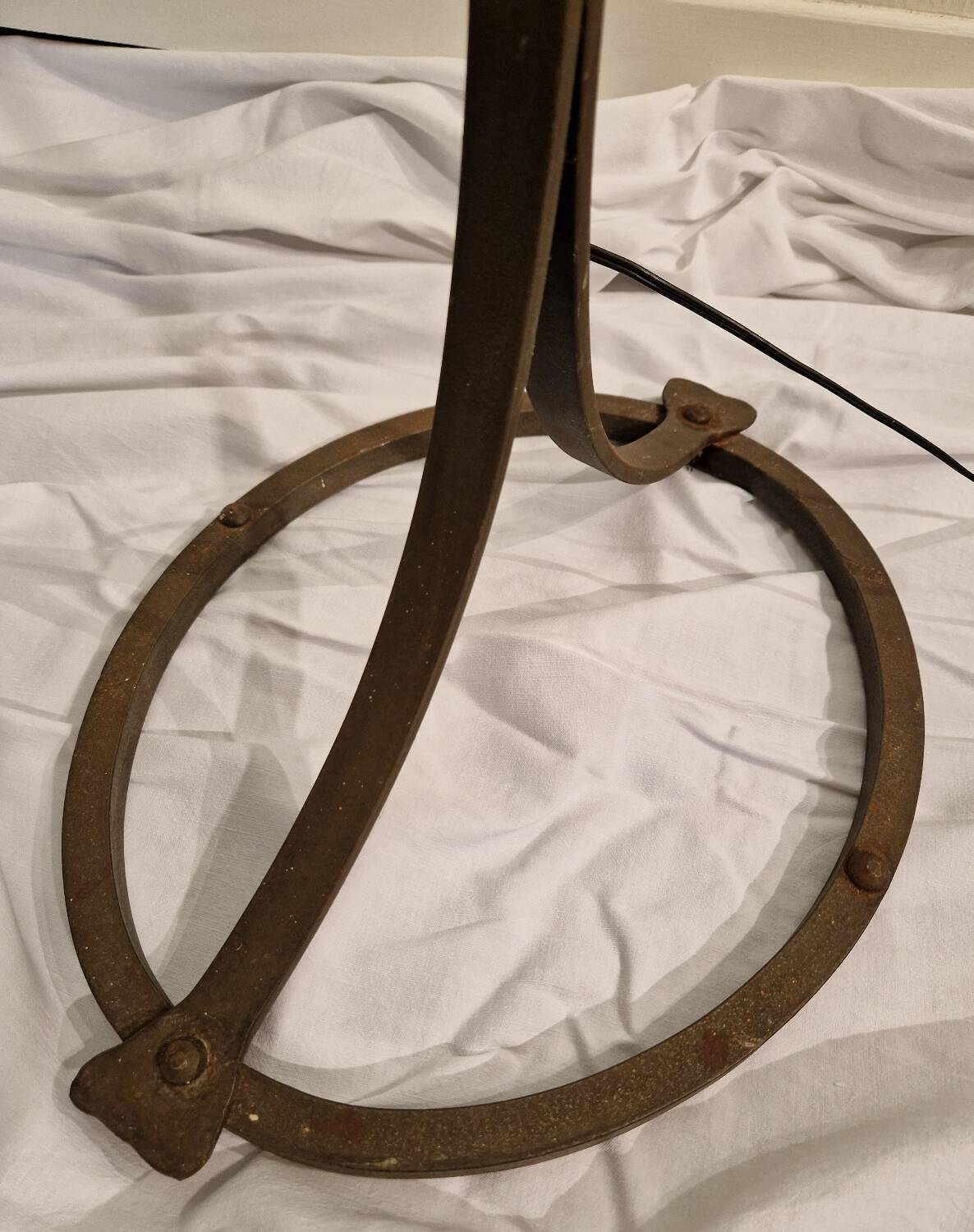 Lampadaire Jean Pierre Ryckaert fer forgé 1960 brutaliste