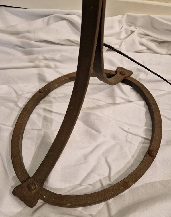 Lampadaire Jean Pierre Ryckaert fer forgé 1960 brutaliste