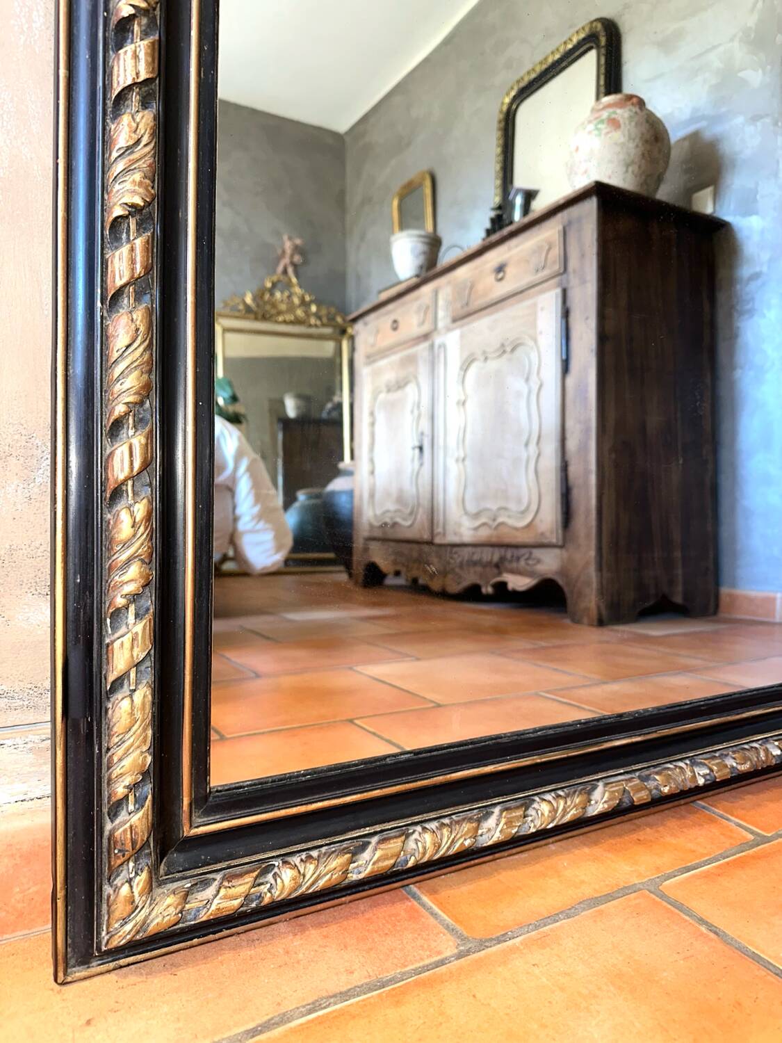 Louis-Philippe antique mirror from the 19th century.