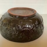 Empty raku ceramic pocket signed De Gheus