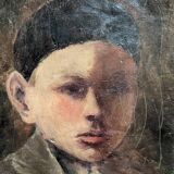 Antique oil on canvas frame, baroque gilded wood frame