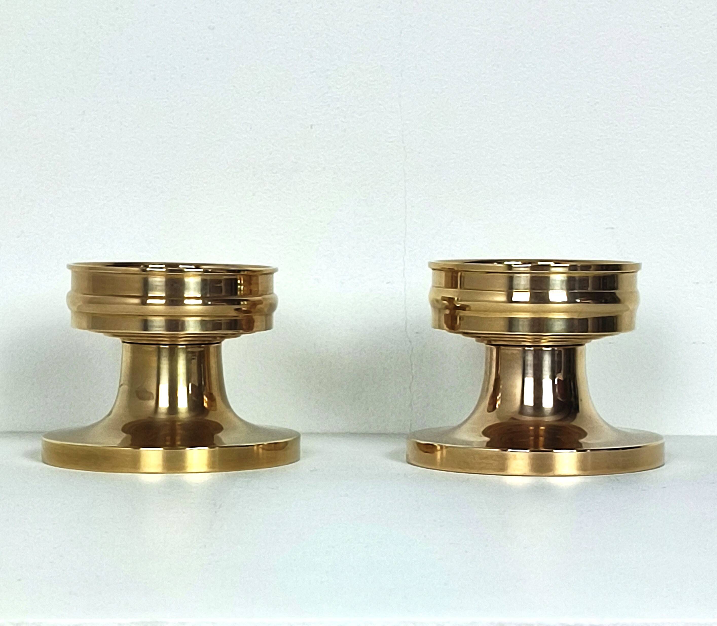 Pair of brass candlesticks