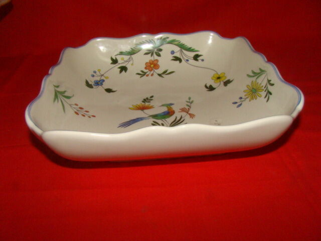 square plate in earthenware from "Gien" from the 1970s