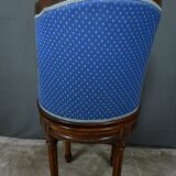 Louis XVI Style Beech Swivel Harpist Chair – Early 20th Century