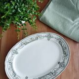 Oval ironstone platter from Saint Amand and Hamage, Medallion