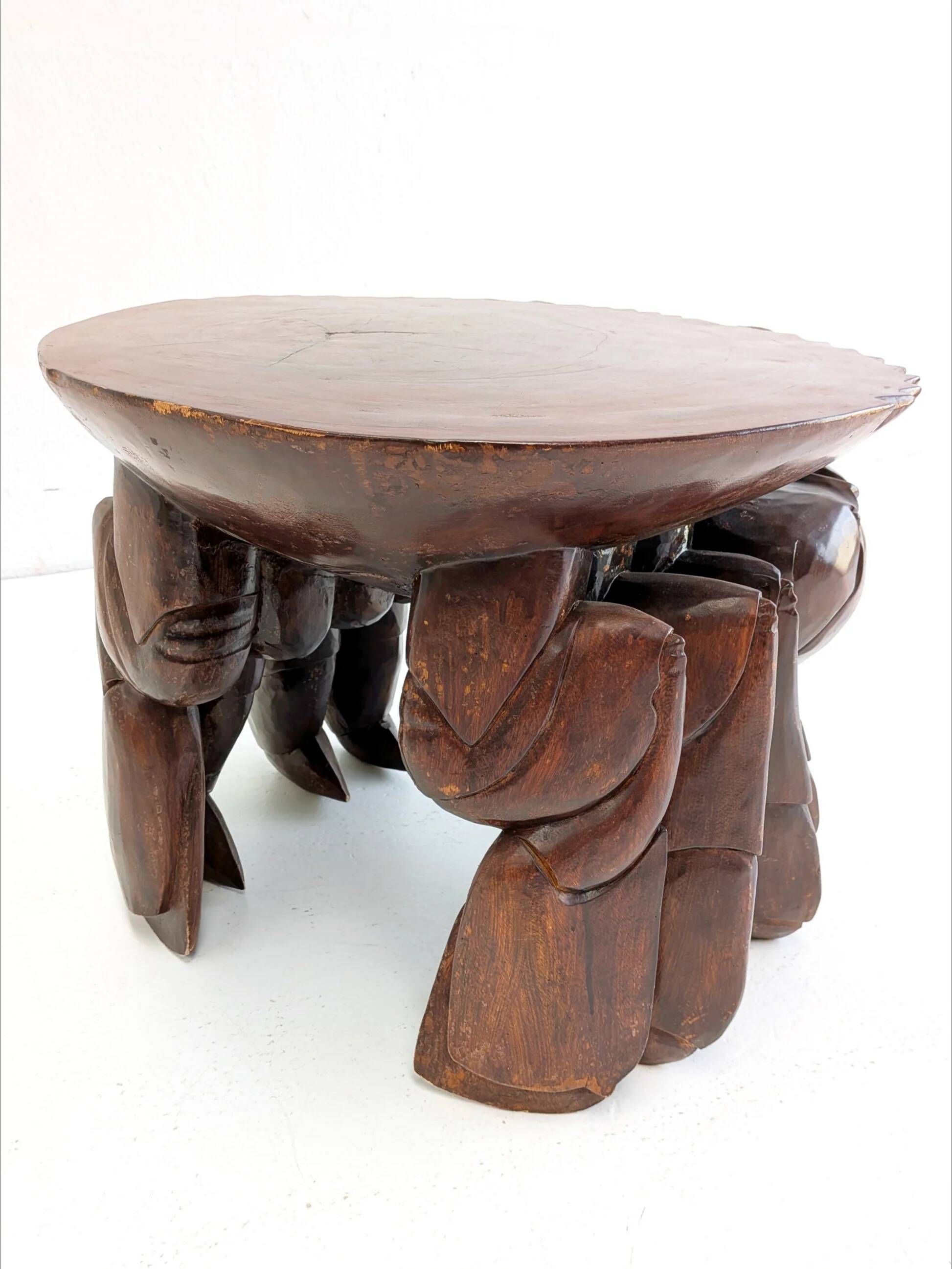Table d'appoint en forme de crabe fait main des années 1970