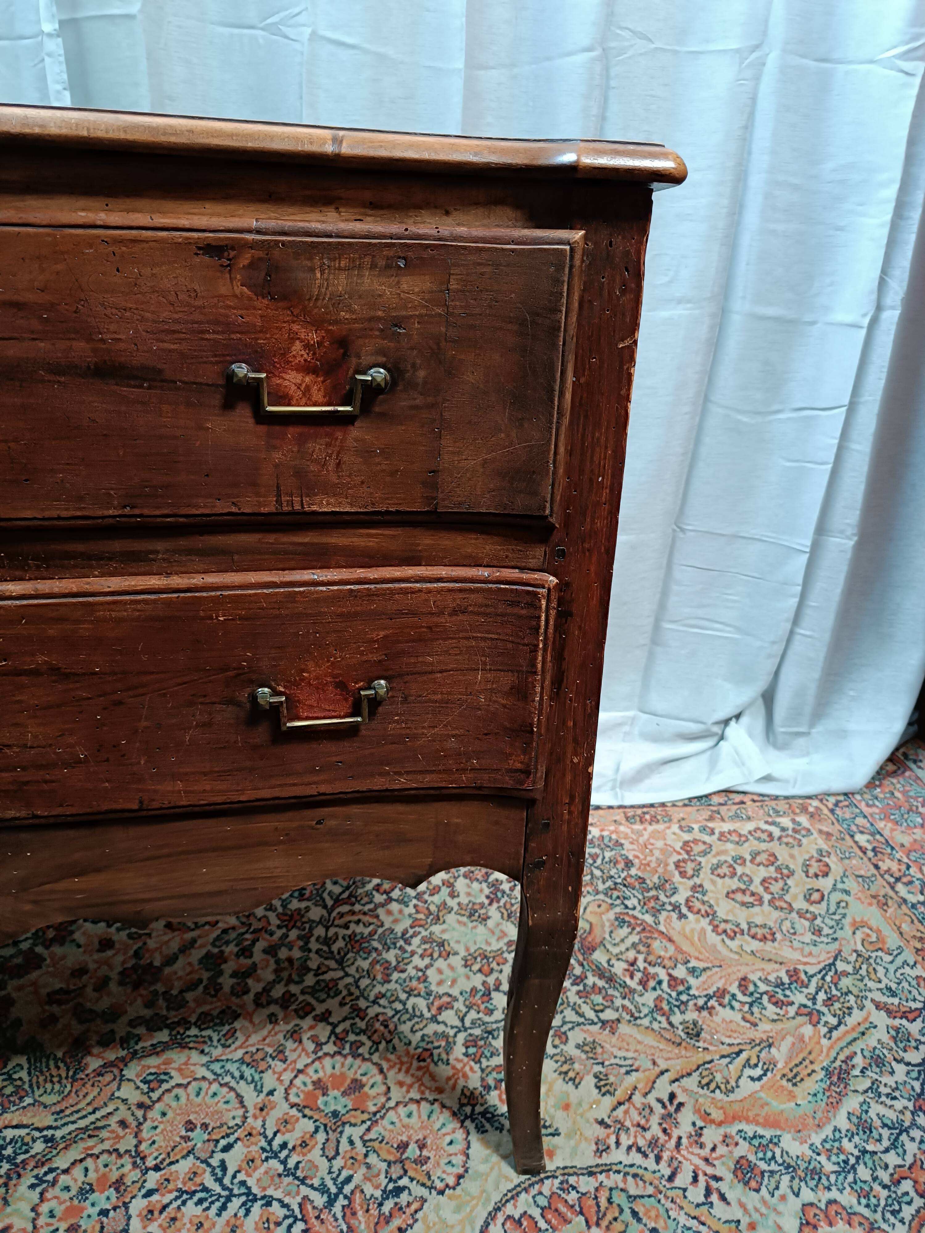 Louis XV walnut chest of drawers