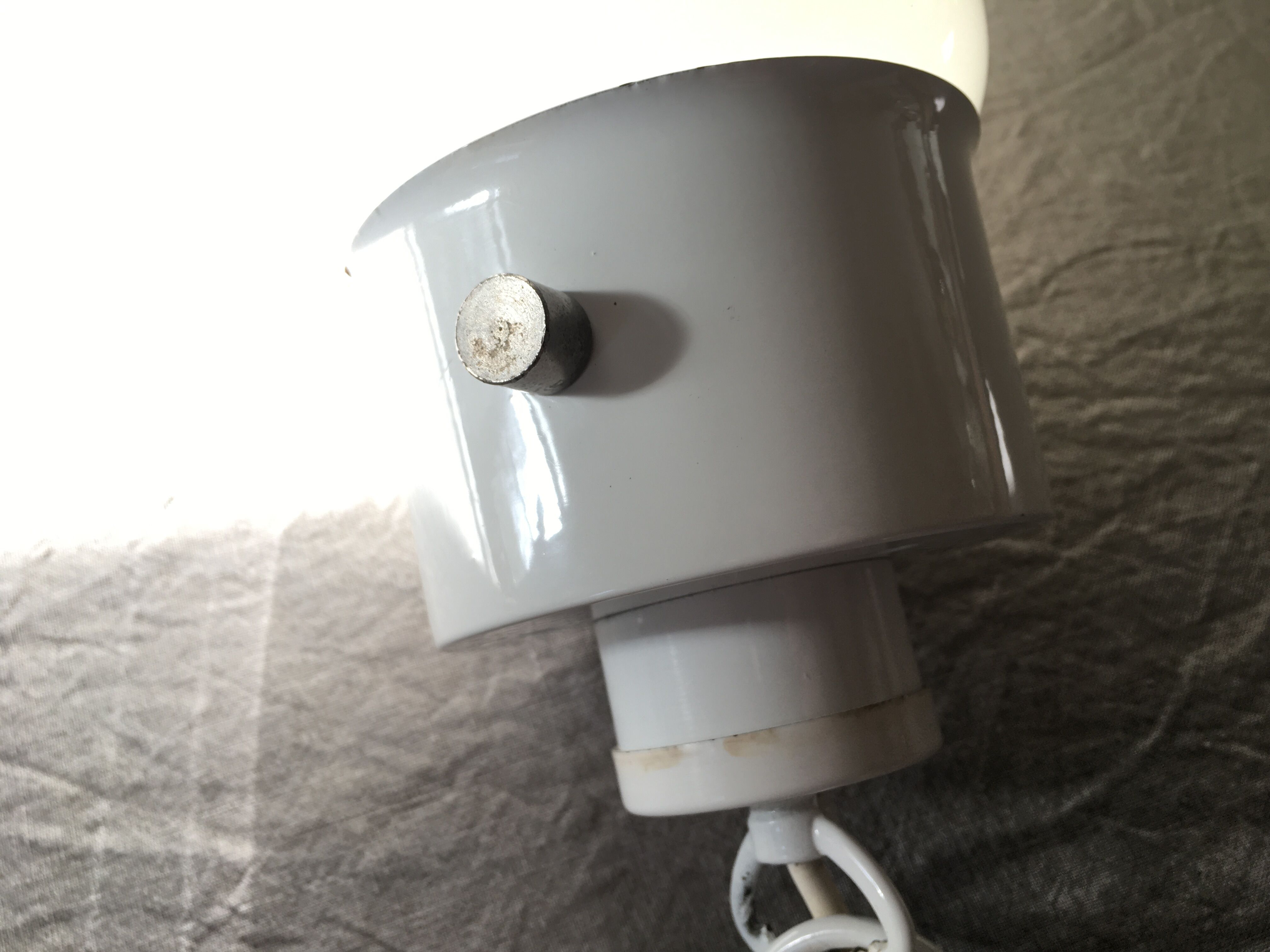 Glass bulb hanging lamp 1980