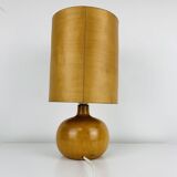 Scandinavian style wooden ball lamp, 1960s
