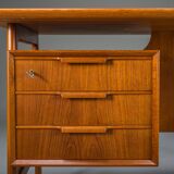 Teak Model 75 Desk from Omann Jun Møbelfabrik, 1960s