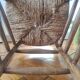 Vintage wooden and straw bar stool — Brutalist Style / Perrian