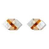 Pair of Albano Poli sconces for Poliarte glass and brass 1970