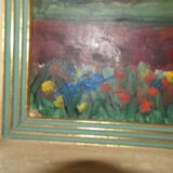 Old country landscape painting