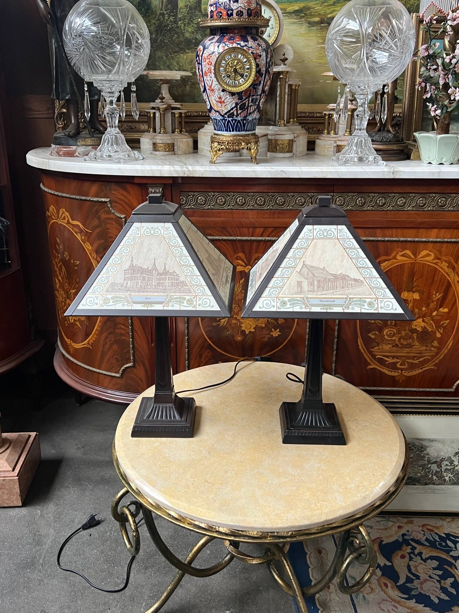 Pair of Art Deco table lamps by Atelier Decor Ar.