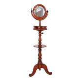 Mahogany Psyche barber mirror - Turned Wood 19th century