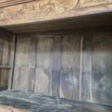 Armoire d'époque Louis XV 18éme en chêne et noyer massif Aérogommer