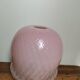 Globe de lampe abat jour méduse en verre moulé vintage rose pastel motif suspension baladeuse