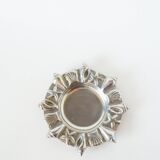 Chrome-plated metal valet tray with seashell and starfish motifs, 1980