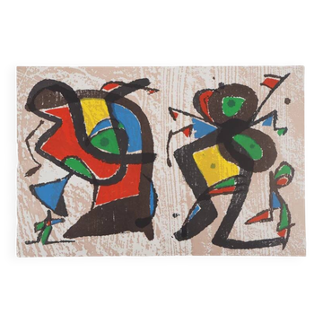 Joan miro: seduction, original engraving