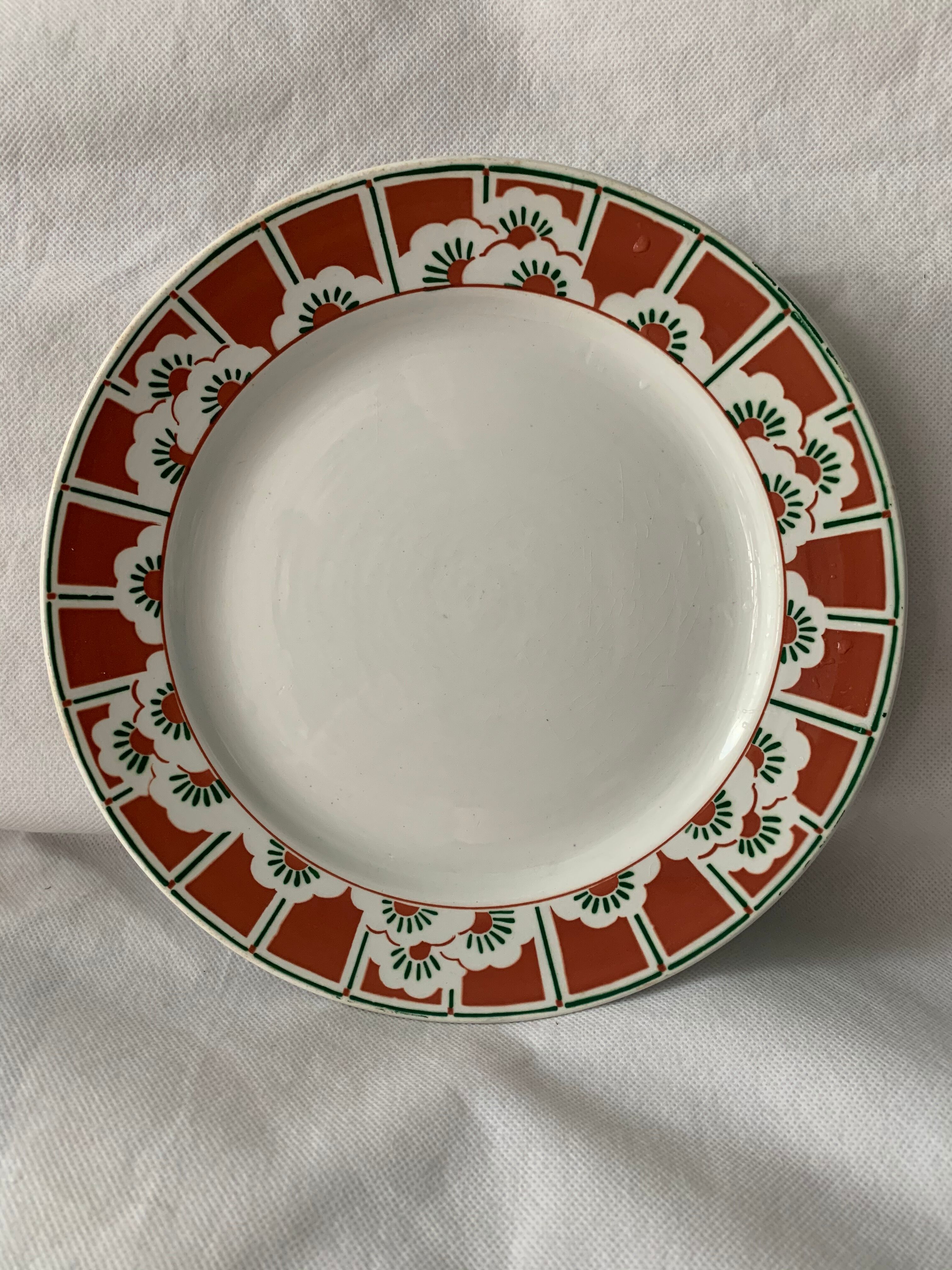 Old compotier Sarreguemines model Siena, early twentieth century