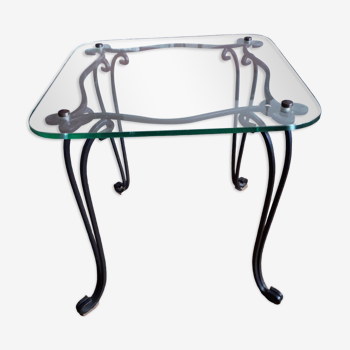 Coffee table from the 50s in wrought iron