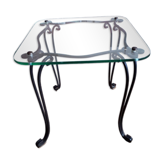 Coffee table from the 50s in wrought iron