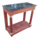 Console in old Empire style with a wooden frame and marble top.