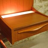 Teak scandinavian bed, 1970