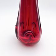 Murano Organic Vase Red Amber 28.5cm 1.1kg