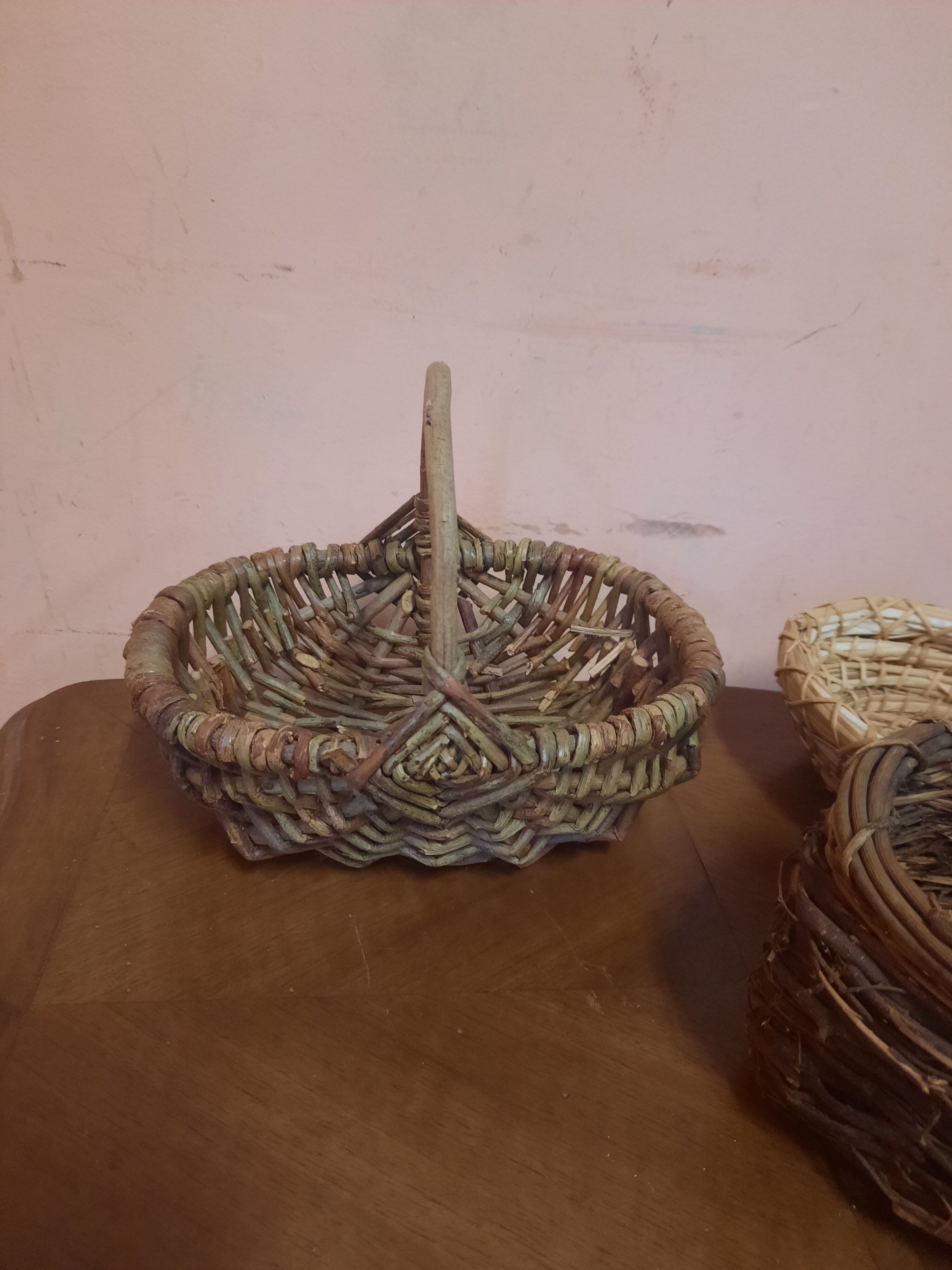 Trio of vintage baskets