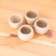 4 Gray sandstone candle holders
