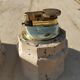 Vintage Ashtray & Lighter Duo in Travertine – Italy, 1970