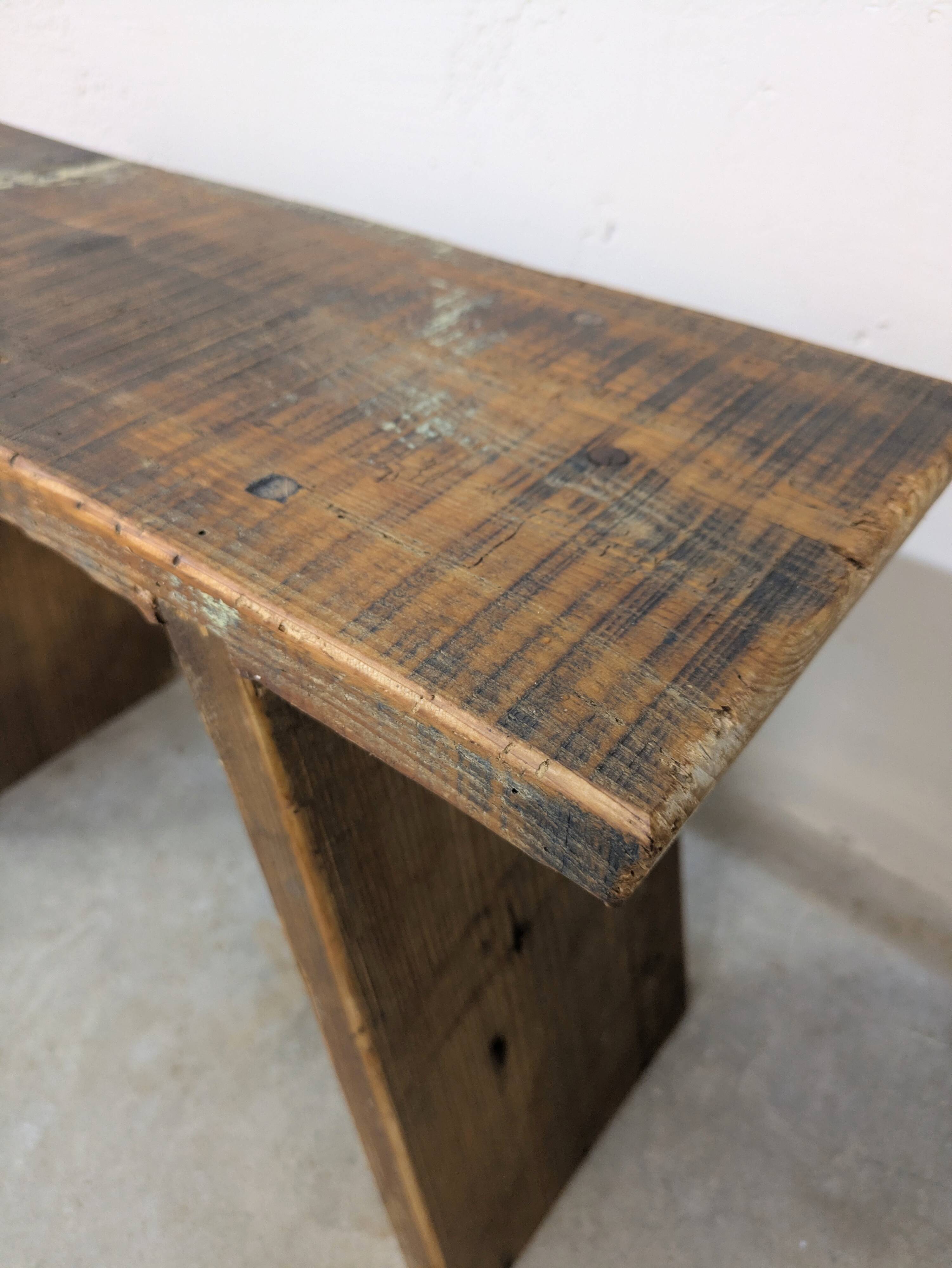 Bench / raw wood workshop stool