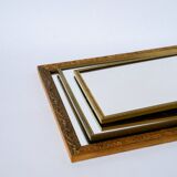 20th century wooden and gilded stucco mirror