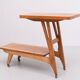 Two tier tray TV table 1950s Holland