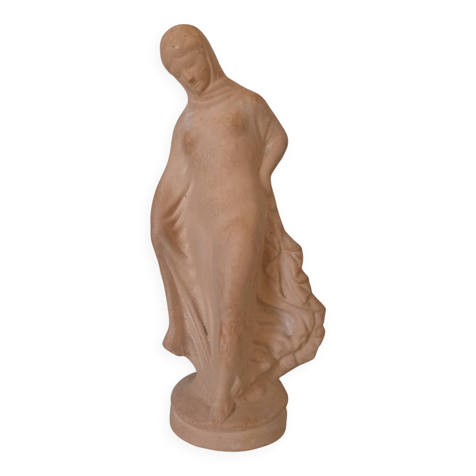 Terracotta statuette from Tanagra, draped, known as Titeux Dancer.