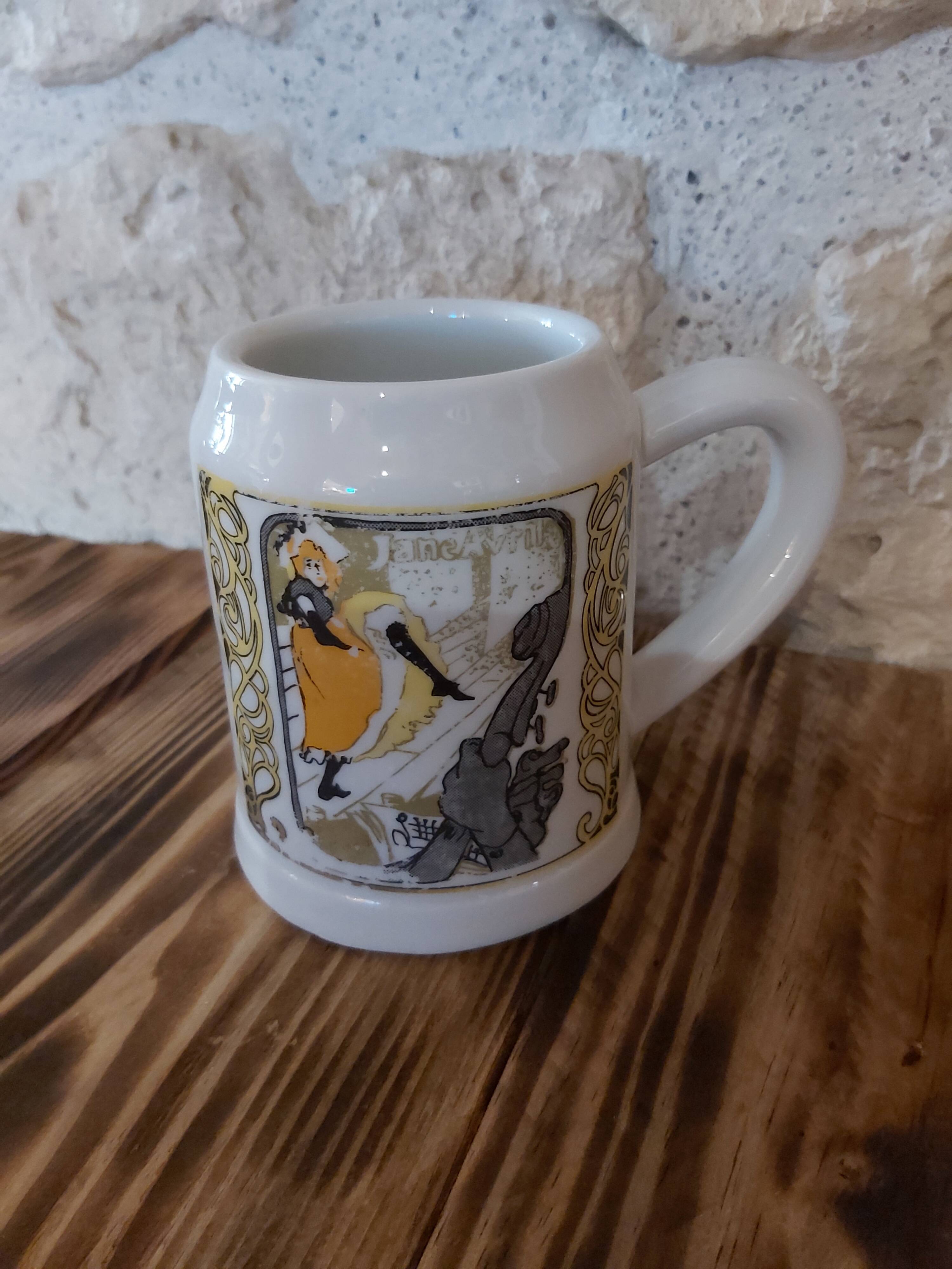Beer mugs Porcelain by France Pillivuyt posters Toulouse Lautrec