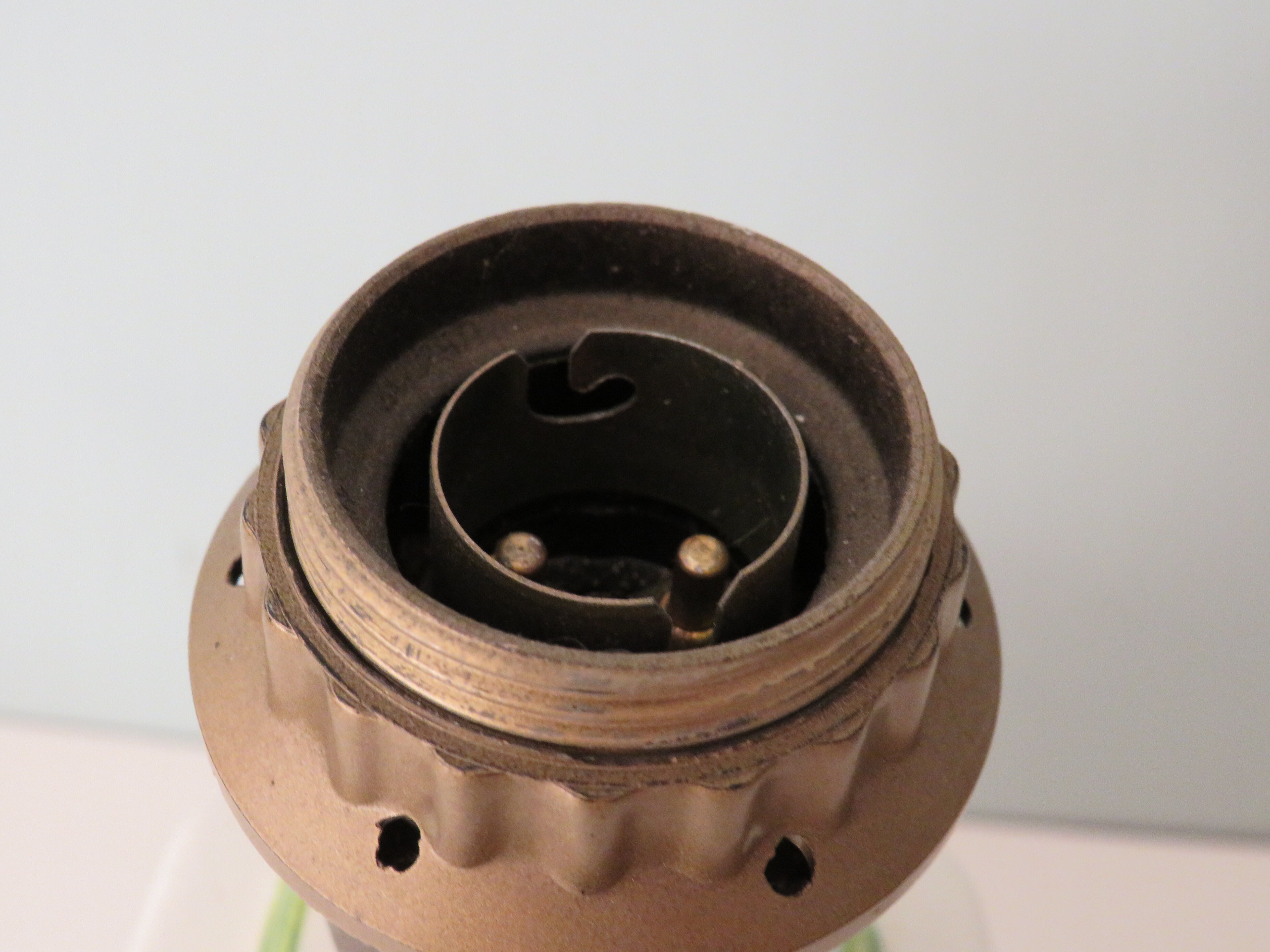 Large white ceramic table lamp from the 1970s