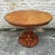 Oval pedestal table