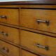 Dutch Industrial Beech Apothecary Cabinet, Mid-20th Century