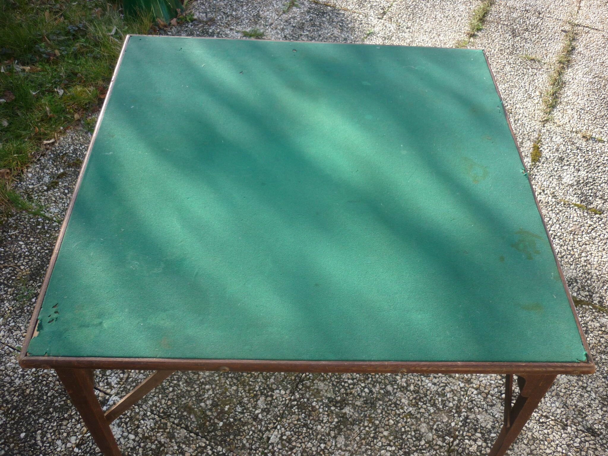 Vintage folding games table