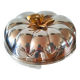 Ice cube bucket pumpkin silver metal design 70s